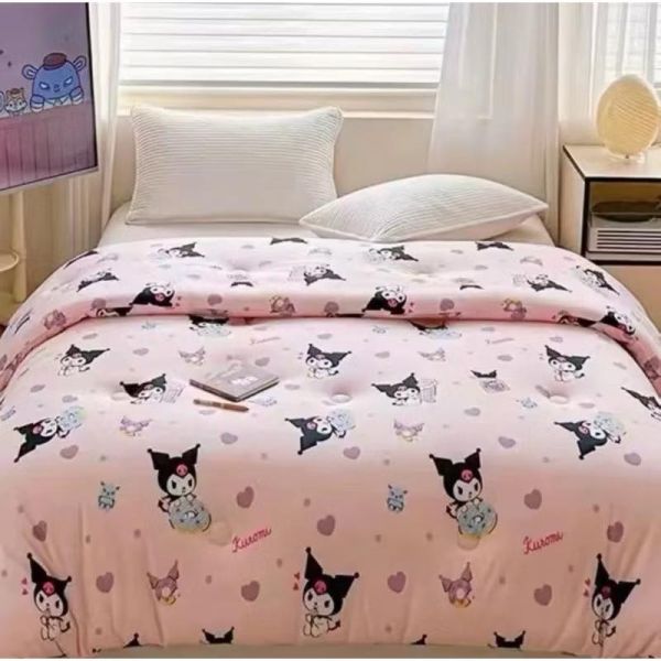 ผ้าห่มใยถั่วเหลือง ผ้าห่มห้องแอร์ งานพรีเมี่ยม มีกุ๊นขอบ ลายการ์ตูน