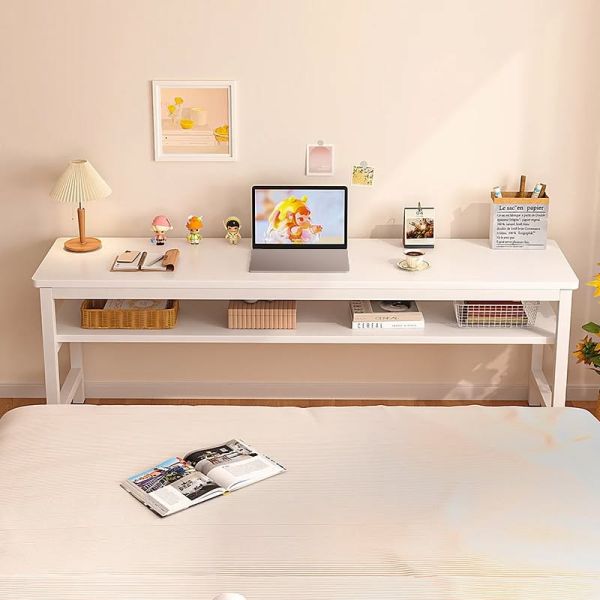 ✨โต๊ะยาววางของ 160cm พื้นที่เก็บของ 2 ชั้น  รับน้ำหนักได้ 200KG โครงเหล็ก