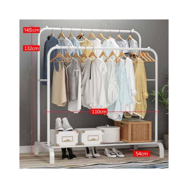 ราวตากผ้า ราวแขวนผ้าบาร์คู่